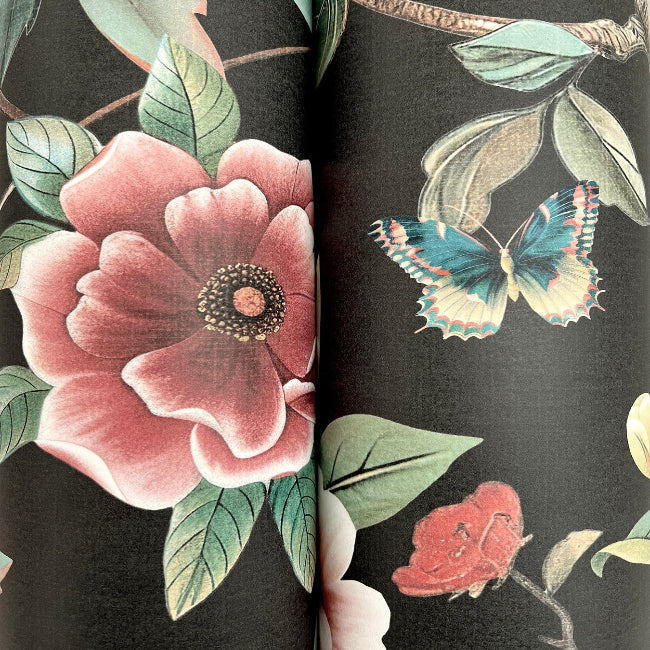 Kimora's Garden Wallpaper- Black