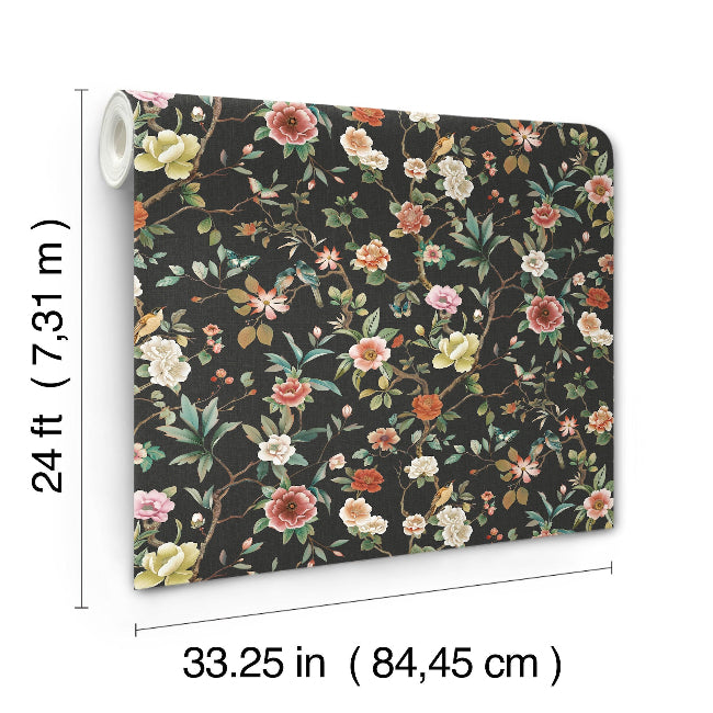 Kimora's Garden Wallpaper- Black