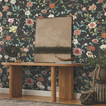 Kimora's Garden Wallpaper- Black