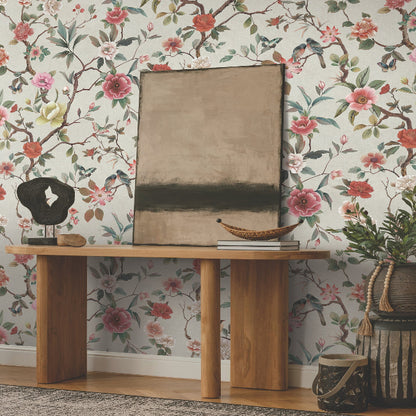 Kimora's Garden Wallpaper- Ivory