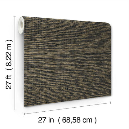 Lotus Weave Wallpaper- Charcoal