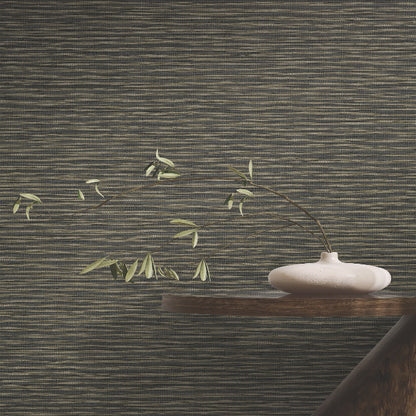 Lotus Weave Wallpaper- Charcoal