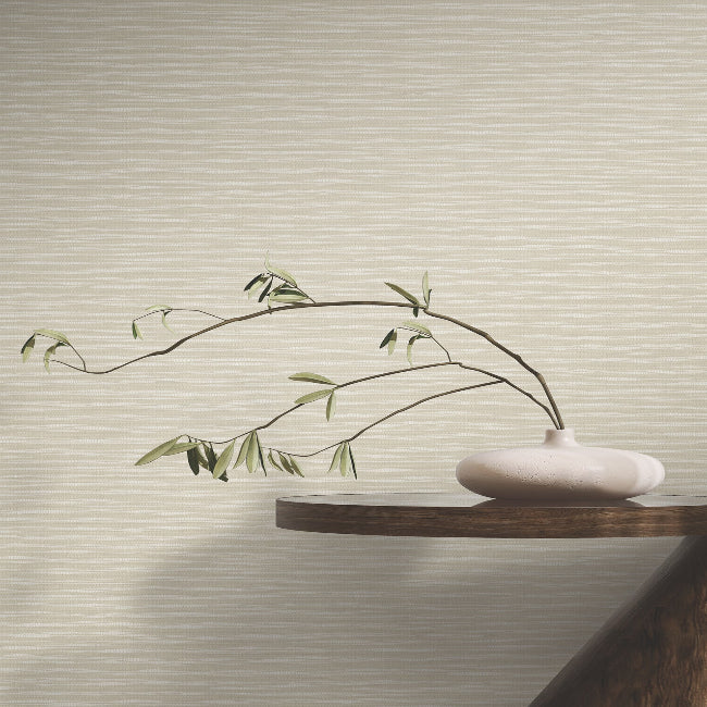 Lotus Weave Wallpaper- Beige