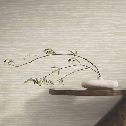 Lotus Weave Wallpaper- Beige