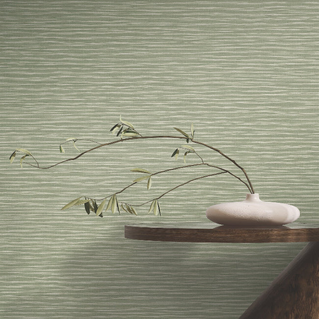 Lotus Weave Wallpaper- Moss
