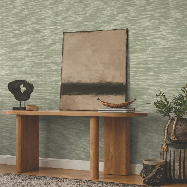 Lotus Weave Wallpaper- Moss