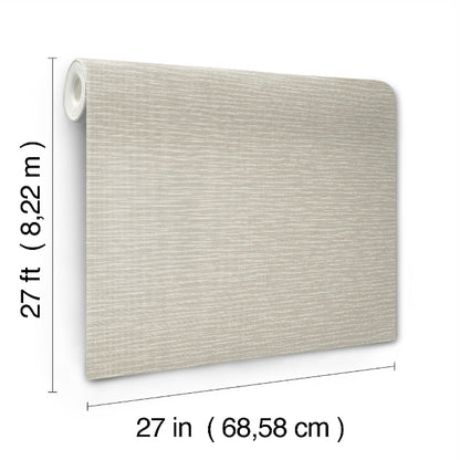 Lotus Weave Wallpaper- Warm Grey
