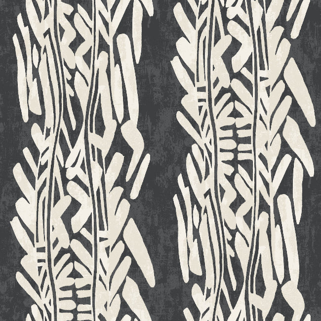 Timira Wallpaper- Charcoal