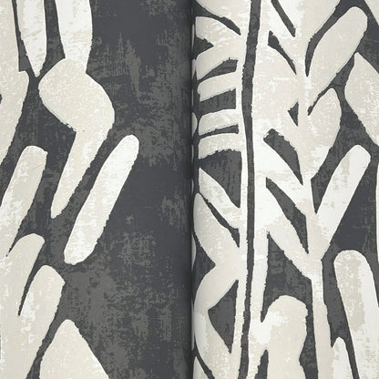 Timira Wallpaper- Charcoal