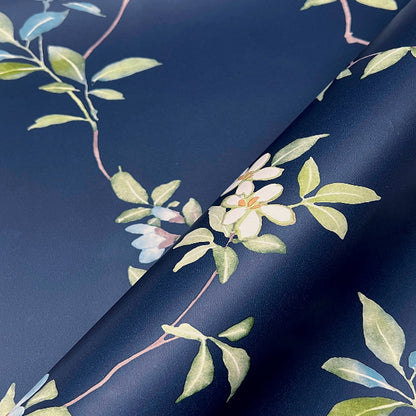 April Blossom Wallpaper- Navy