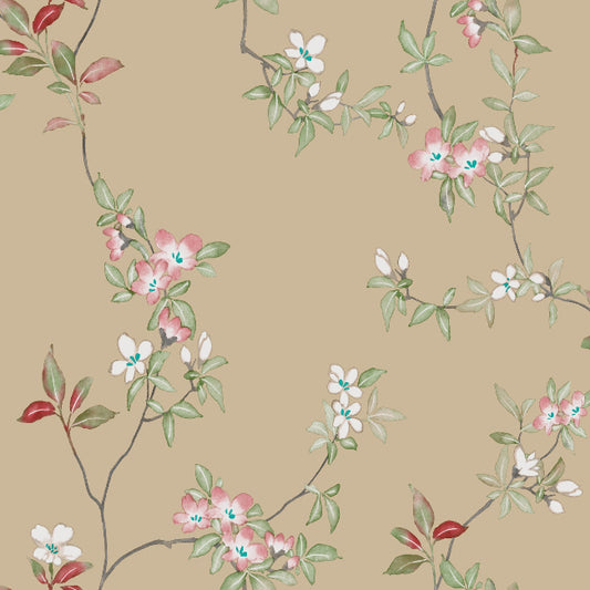 April Blossom Wallpaper- Sand