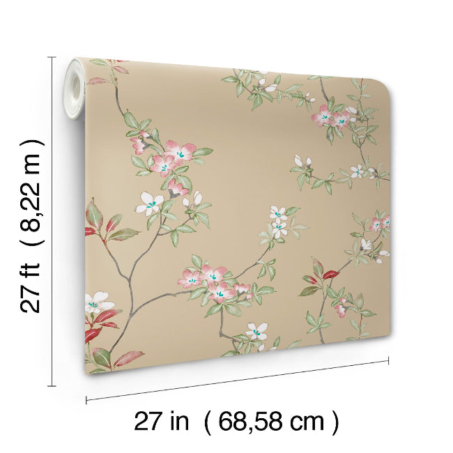 April Blossom Wallpaper- Sand