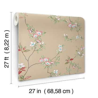 April Blossom Wallpaper- Sand