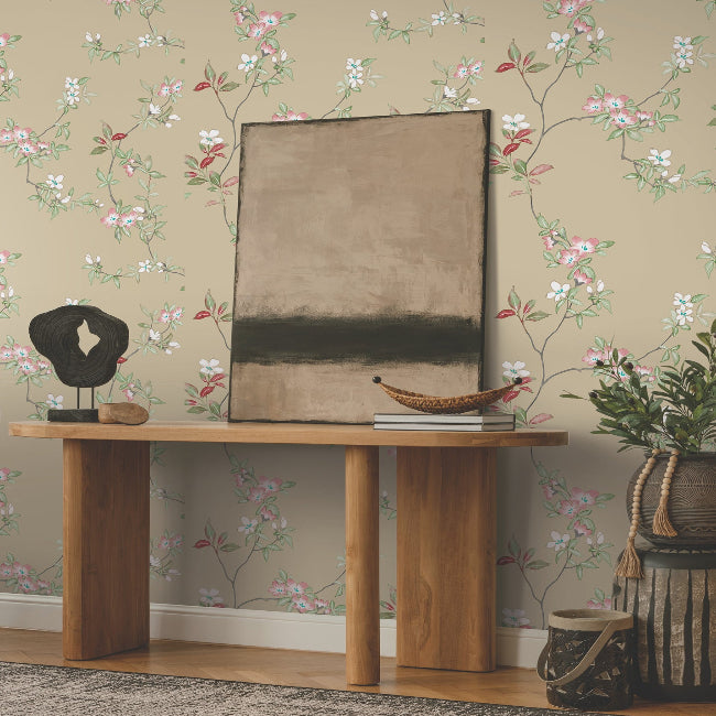 April Blossom Wallpaper- Sand