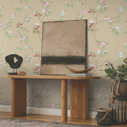 April Blossom Wallpaper- Sand