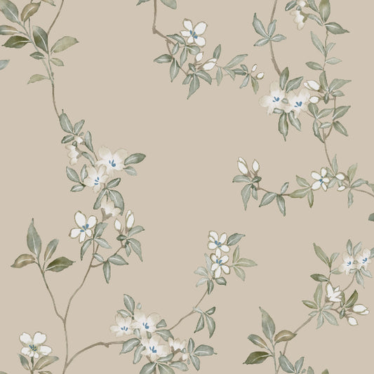 April Blossom Wallpaper- Taupe