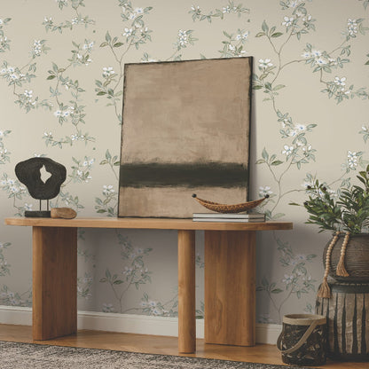 April Blossom Wallpaper- Taupe
