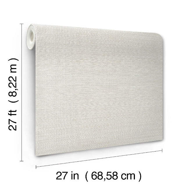 Amyra Silk Wallpaper- White