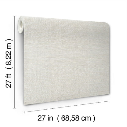 Amyra Silk Wallpaper- White