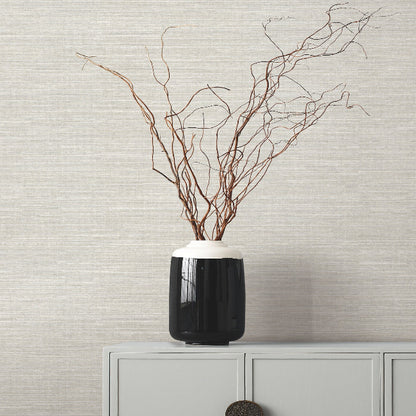 Amyra Silk Wallpaper- White