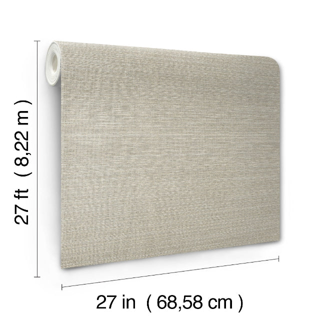 Amyra Silk Wallpaper- Almond