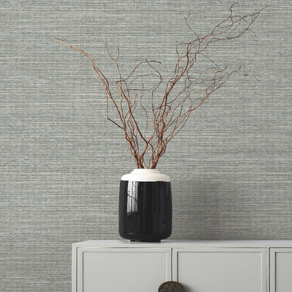 Amyra Silk Wallpaper- Grey