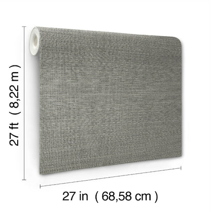 Amyra Silk Wallpaper- Charcoal
