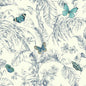 Papillon Wallpaper (Blue)