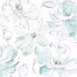 Floral Dreams Wallpaper (Mineral Green)