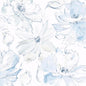 Floral Dreams Wallpaper (True Blue)
