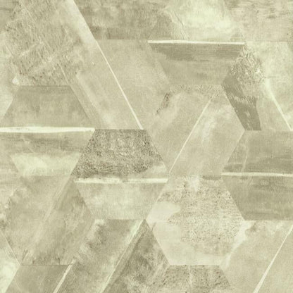 Hexagon Stone Wallpaper (Beigi)