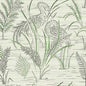 Fernwater Cranes Wallpaper (Black/Green)