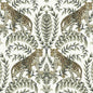Jungle Leopard Wallpaper (White/Black)