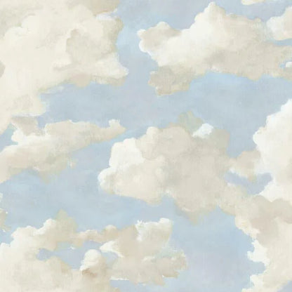 Clouds on Canvas Premium Peel + Stick Wallpaper