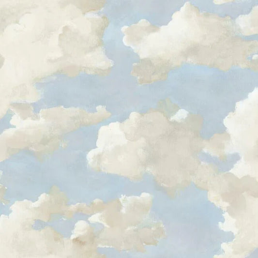 Clouds on Canvas Premium Peel + Stick Wallpaper