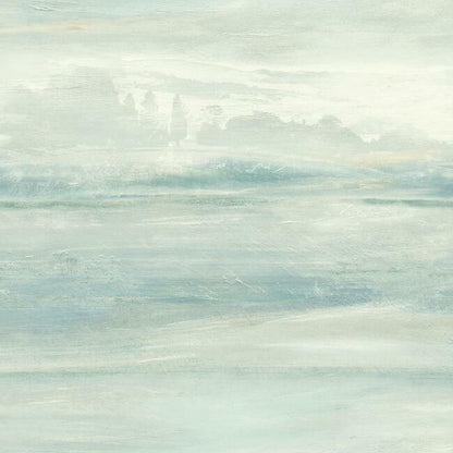 Soothing Mists Scenic Premium Peel and Stick Wallpaper (Blue)