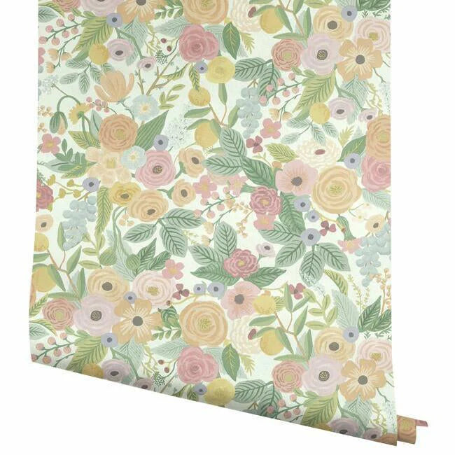 Garden Party Wallpaper (Pastel Multi )