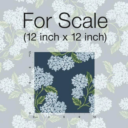Hydrangea Wallpaper (Navy)
