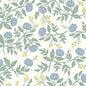 Peonies Wallpaper(Periwinkel & Sage)
