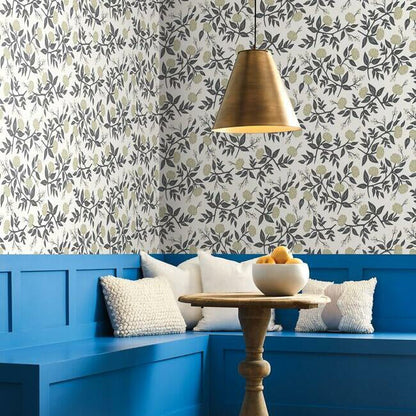 Peonies Wallpaper (White & Black)