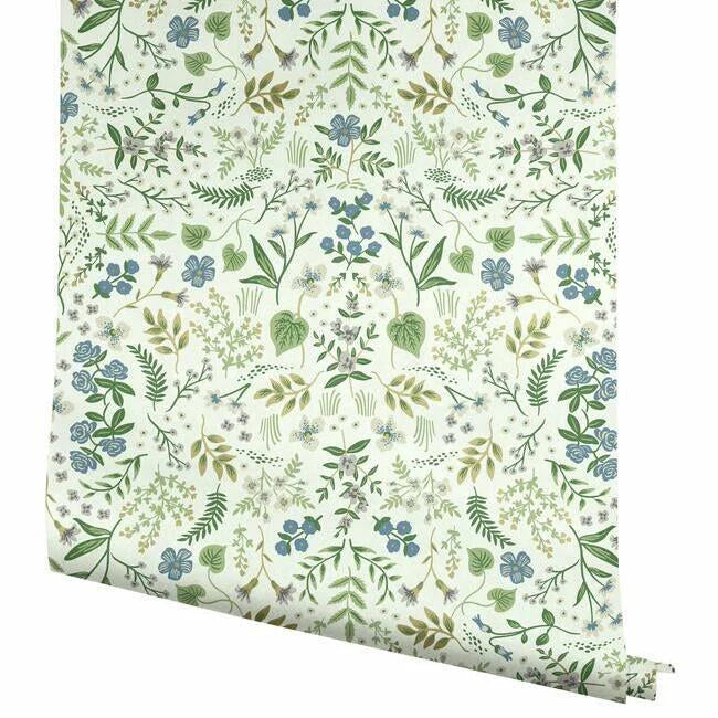 Wildwood Wallpaper (Blue & Green)