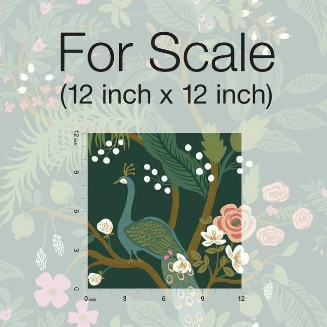 Peacock Wallpaper (Emerald)