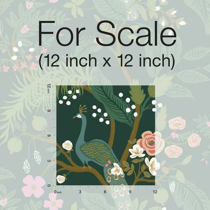 Peacock Wallpaper (Emerald)